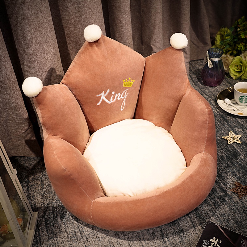 Ghế Tựa Lưng Vương miện, Ghế Bệt Mini Nhiều Mẫu 2021, Đệm nệm lót ghế ngồi văn phòng tựa lưng thư giãn hình cute