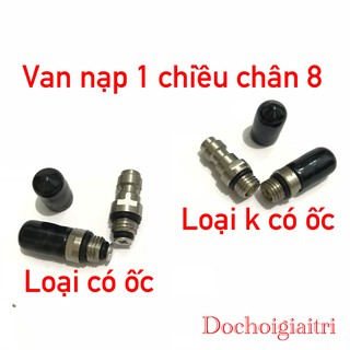 Van nạp một chiều chân 8mm có ốc