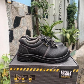 Giày bảo hộ Jogger Bestrun 2 S3-SRC da bò thật, chống dầu, chống đâm xuyên (đen) - Bảo Hộ Thinksafe 🥇 > ! $