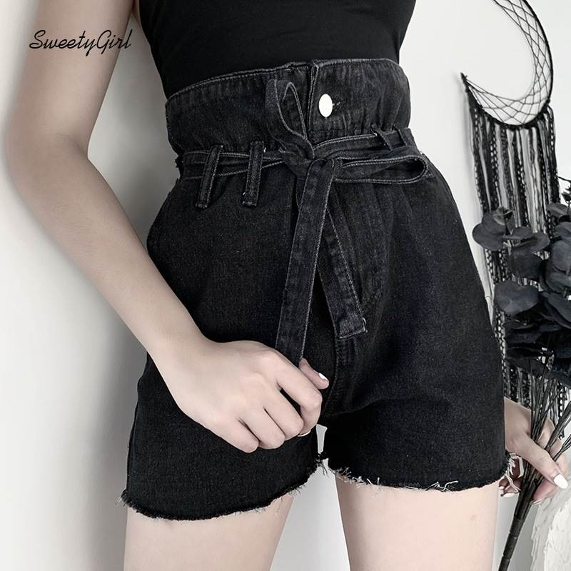 Quần Short Jeans Lưng Cao Thời Trang Cho Nữ