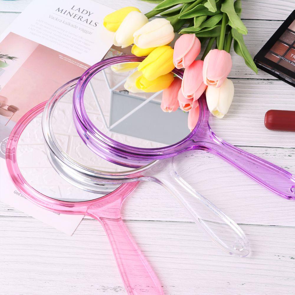 NIUYOU Gương Cầm Tay Hình Tròn Hai Mặt Thiết Kế Nhỏ Gọn Tiện Lợi