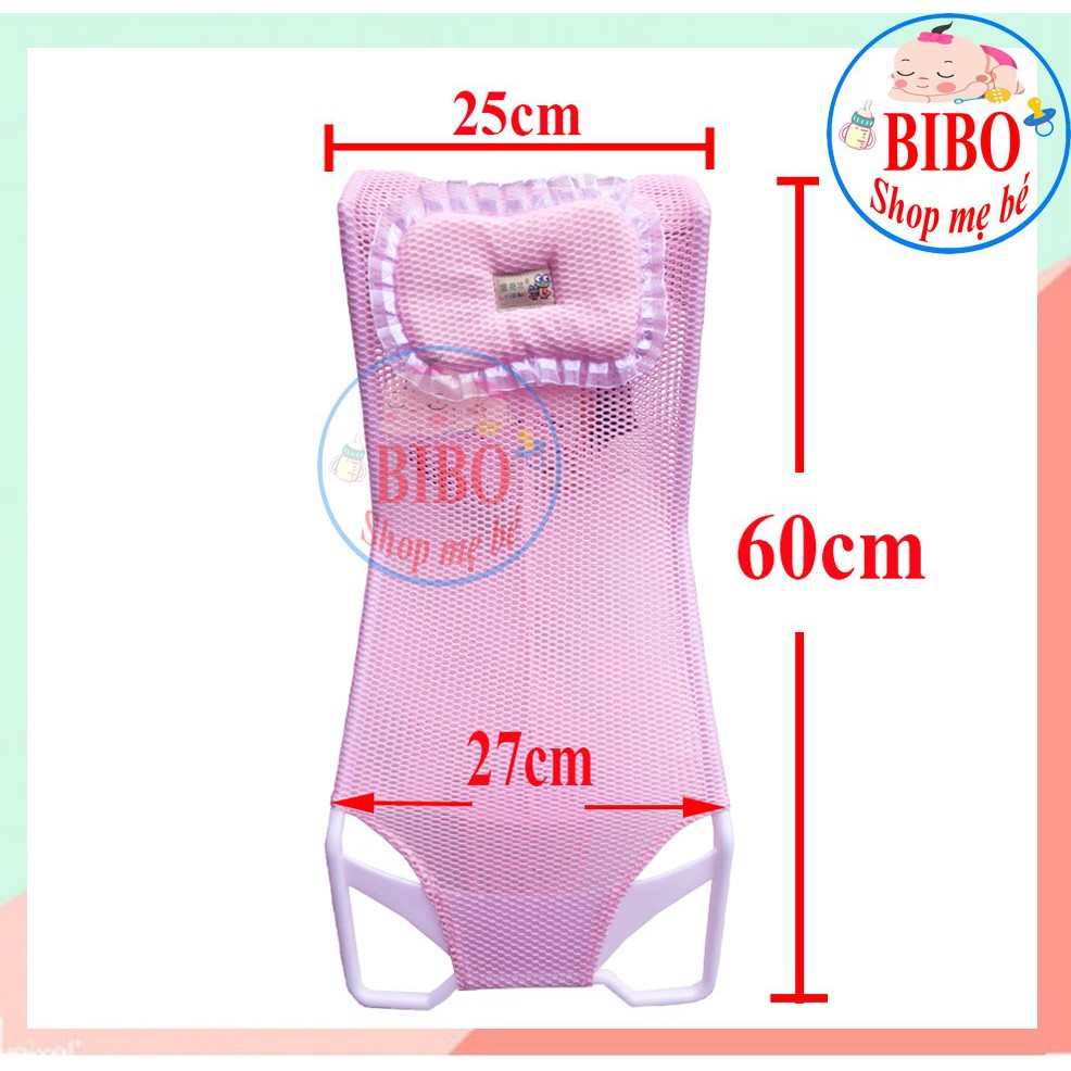 Lưới Tắm, GIá tắm Kèm Gối Cho Bé Sơ Sinh