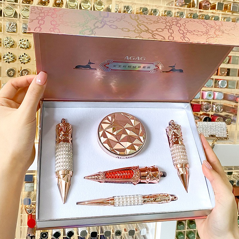 (Hàng Mới Về) Bộ Mỹ Phẩm Trang Điểm Agag 5 Trong 1 Dành Cho Người Mới Bắt Đầu