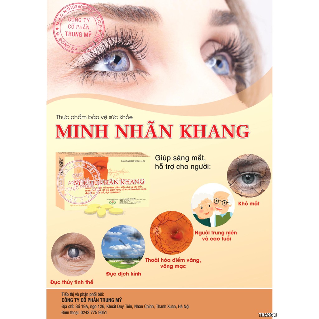 Minh Nhãn Khang hộp 30 viên