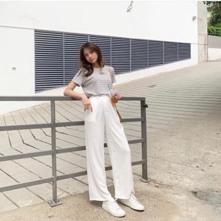 Quần culottes lanh lụa chất mát