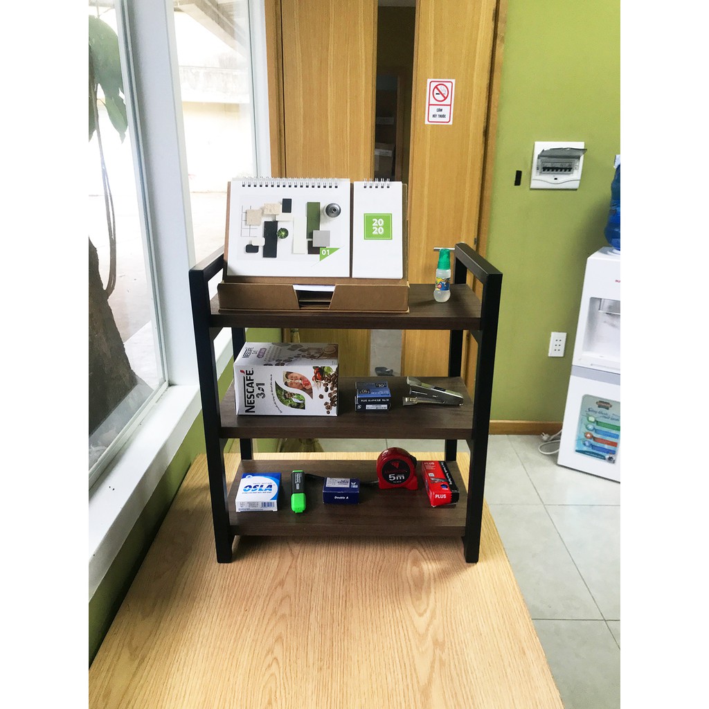 KỆ MINI ĐỂ BÀN, KỆ SÁCH ĐỂ BÀN ( KẾT HỢP SẮT VÀ GỖ AN CƯỜNG ) | BigBuy360 - bigbuy360.vn