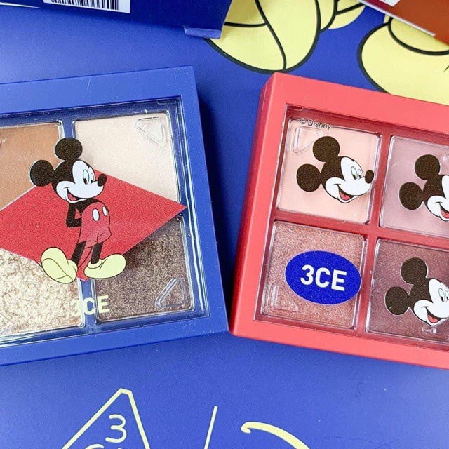 Bảng màu mắt 4 ô mini Mickey 3.CE Disney Mini Multi Eye Color Palette Phiên bản giới hạn mới