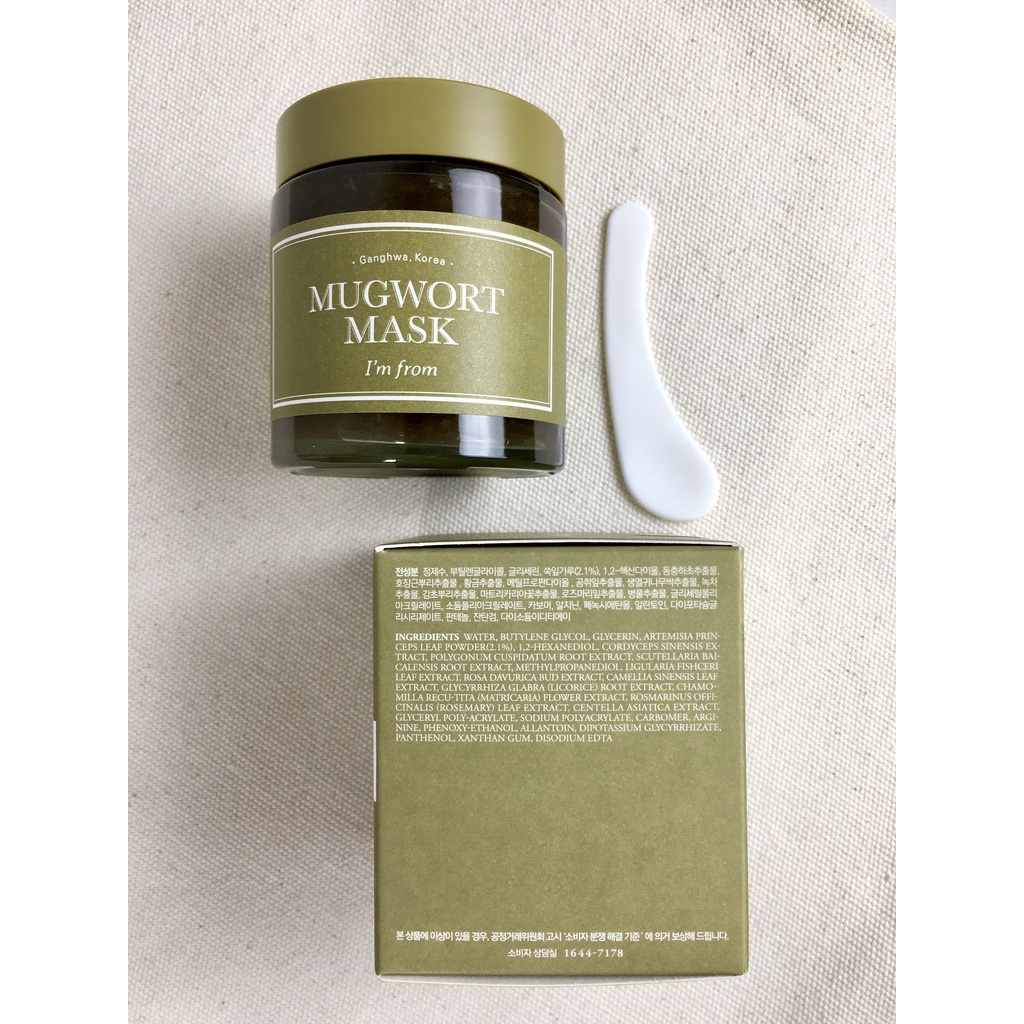 Mặt nạ ngải cứu I'm from làm dịu da sau mụn, da kích ứng I’M FROM Mugwort Mask 110g