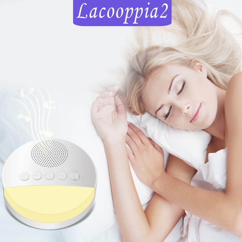 [LACOOPPIA2]White Noise Sound Machine Sleep Therapy Plays Soothing Sounds+ Timers