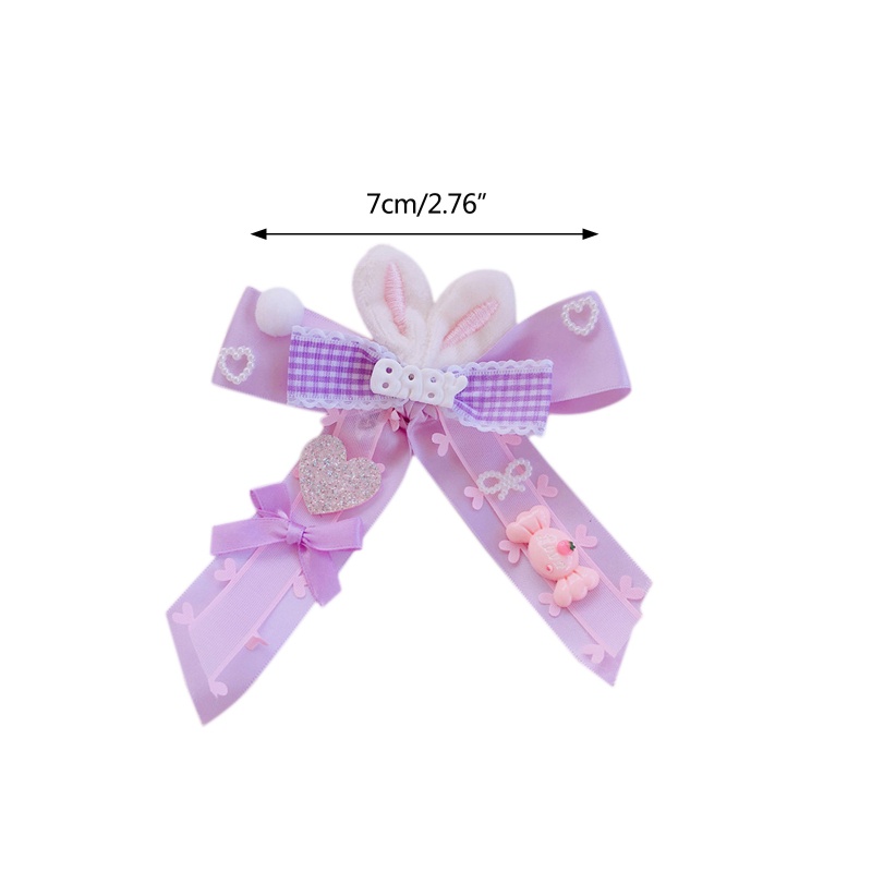 Kẹp Tóc Hình Nơ Phong Cách Lolita Cho Bé Gái