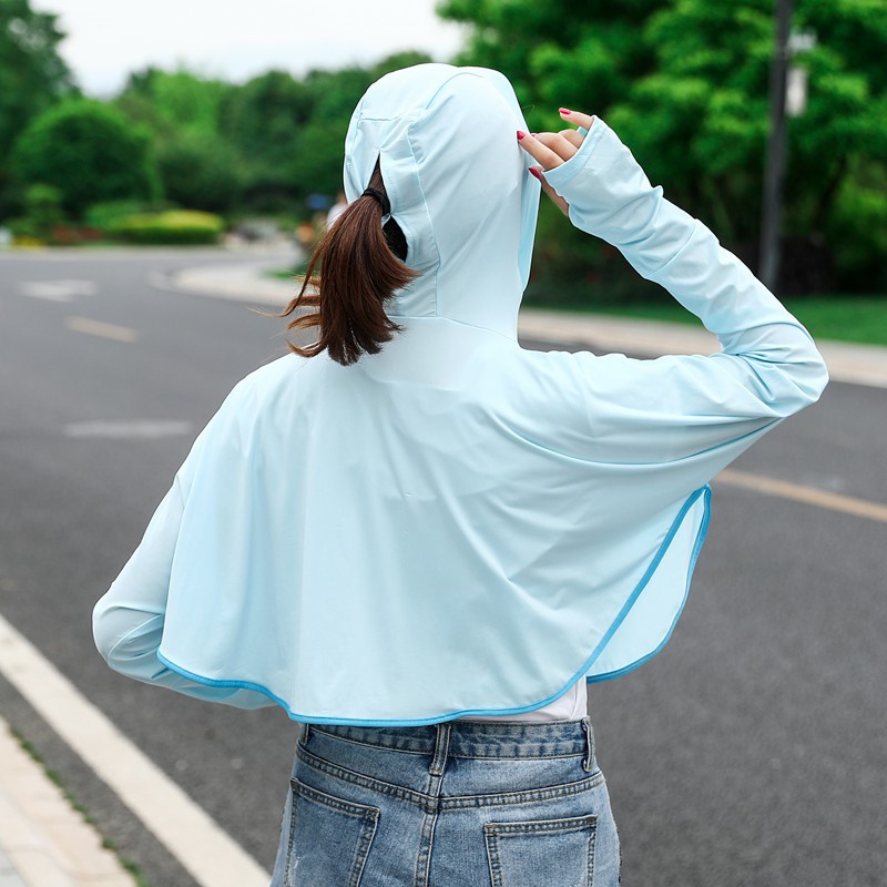 Quần áo chống nắng dài tay cho phụ nữ, quần áo chống nắng băng lụa phong cách mới mùa hè, che nắng, chống tia cực tím, thoáng khí | BigBuy360 - bigbuy360.vn