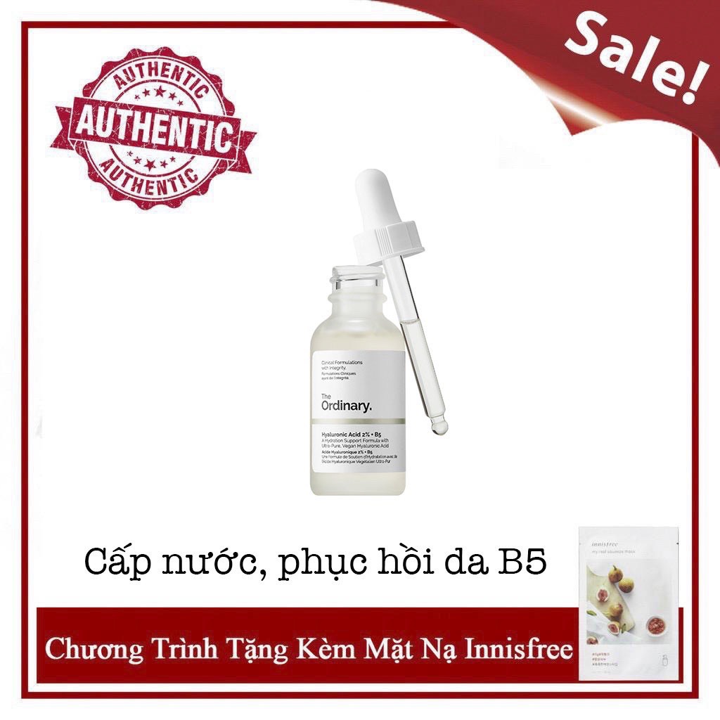 Serum The Ordinary Hyaluronic Acid 2% +B5 cấp ẩm giảm mụn