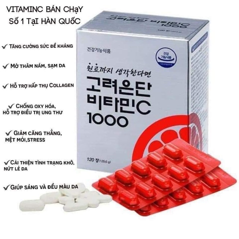 Viên nang VitaC 1000mg Hàn Quốc (Yoo Jae Suk)