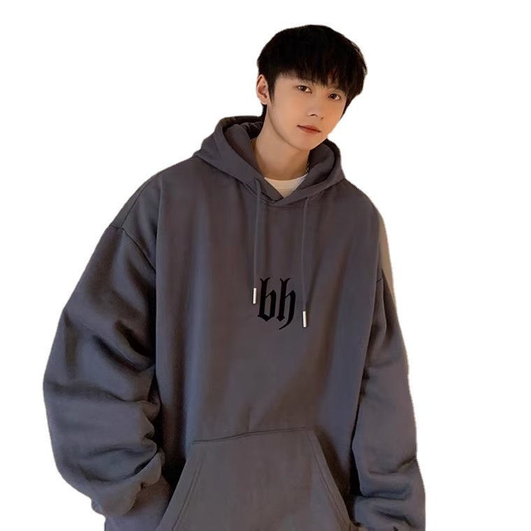 Áo Hoodie Dáng Rộng Cỡ Lớn In Chữ Thời Trang Hàn Quốc Chất Lượng Cao Cho Nam Size M-5XL