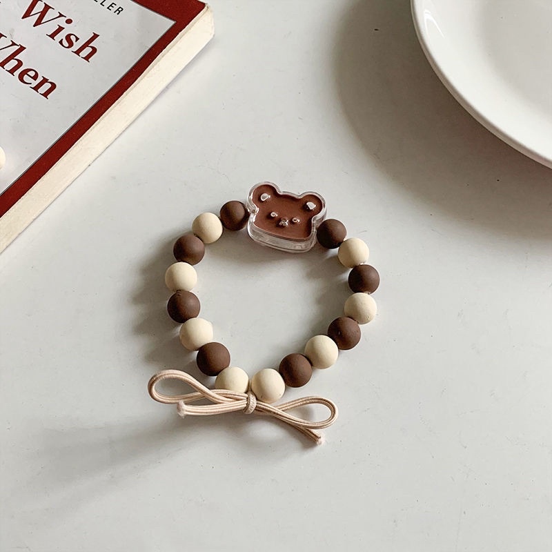 Vòng đeo tay Miniso gấu dễ thương màu nâu cà phê
