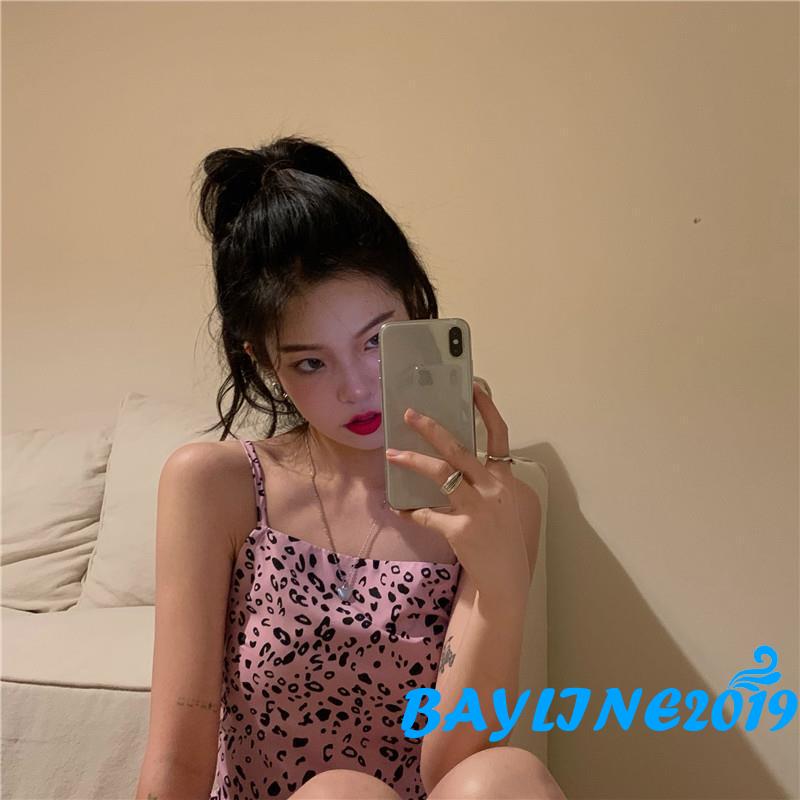 Đầm Hai Dây Họa Tiết Da Báo Quyến Rũ Dành Cho Nữ