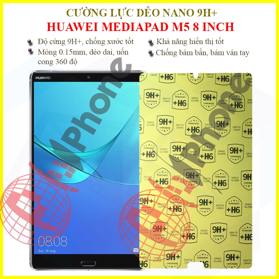 Dán cường lực dẻo nano Huawei Mediapad M5 8 inch