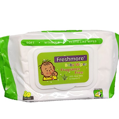 KHĂN ƯỚT FRESHMORE 80 TỜ KHÔNG MÙI