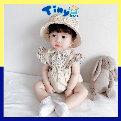 Body Yếm Hoa Cho Bé Gái Siêu Dễ Thương  Hàng Quảng Châu Chất Siêu Đẹp Mềm Mát - Tiny Kids