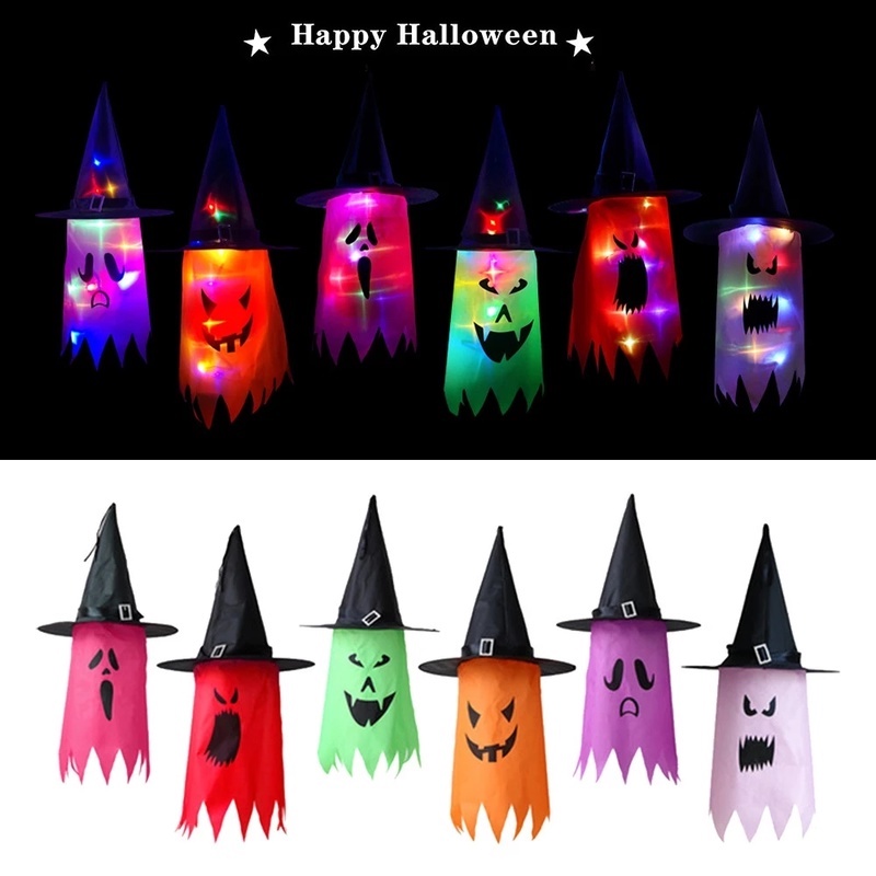 Nón Phù Thủy Có Đèn LED Phát Sáng Trang Trí Halloween