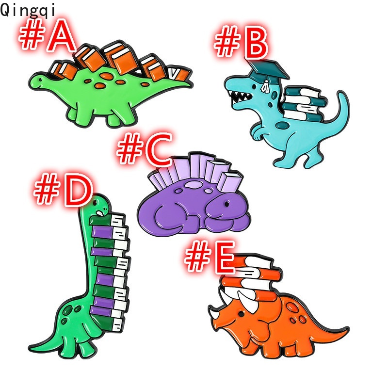 Ghim cài áo Miss Zoe hình khủng long hoạt hình ngộ nghĩnh