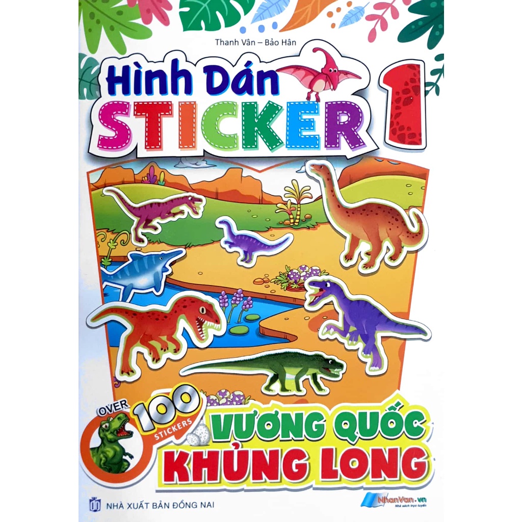 Sách - Hình dán Sticker Vương Quốc Khủng Long