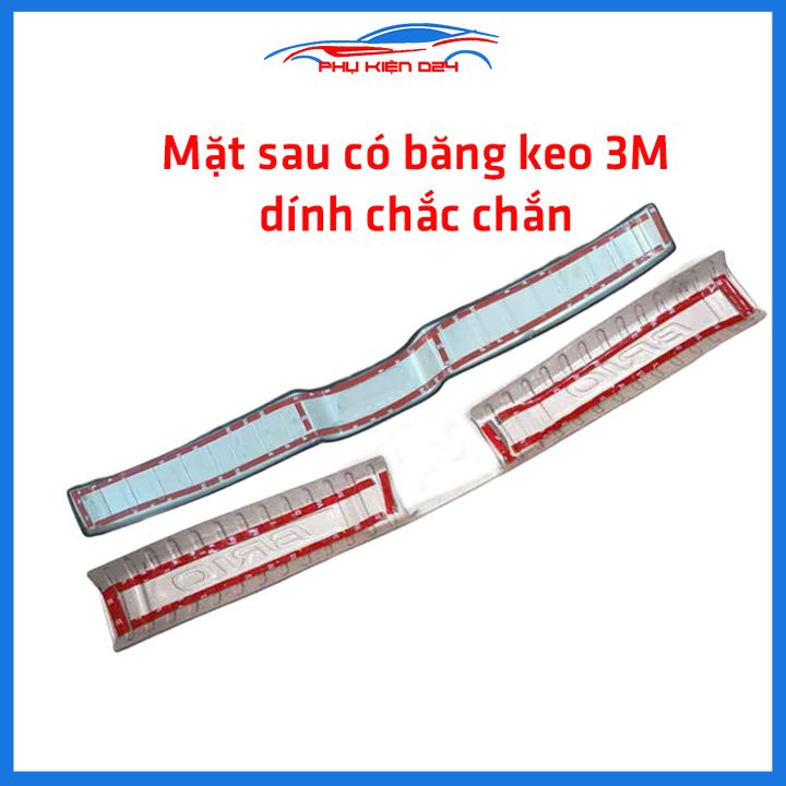 Ốp chống trầy cốp Brio 2018-2019-2020-2021-2022 inox sáng bóng bảo vệ xe chống va đập