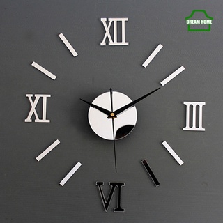 Đồng Hồ Dán Tường 3D Mặt Số La Mã