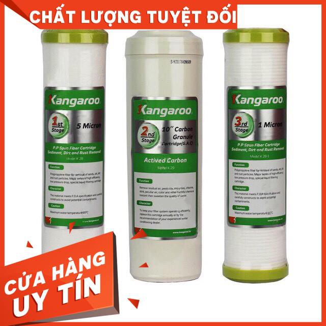 Bộ 3 lõi lọc nước số 1,2,3 Kangaroo chính hãng