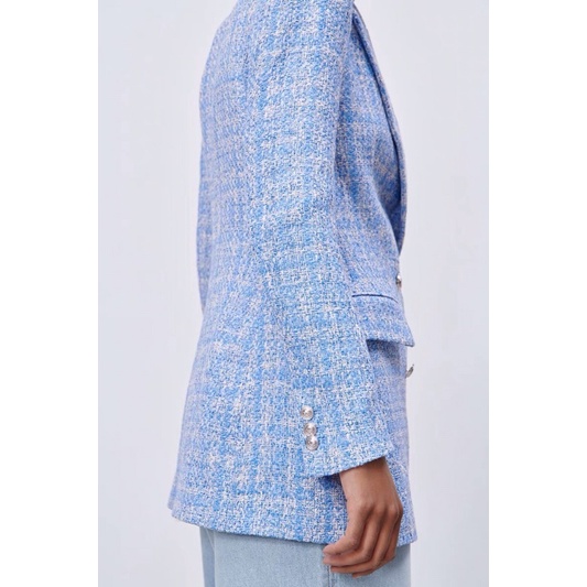 [Order] Áo khoác blazer Zara xuất sịn caro kẻ xanh | BigBuy360 - bigbuy360.vn