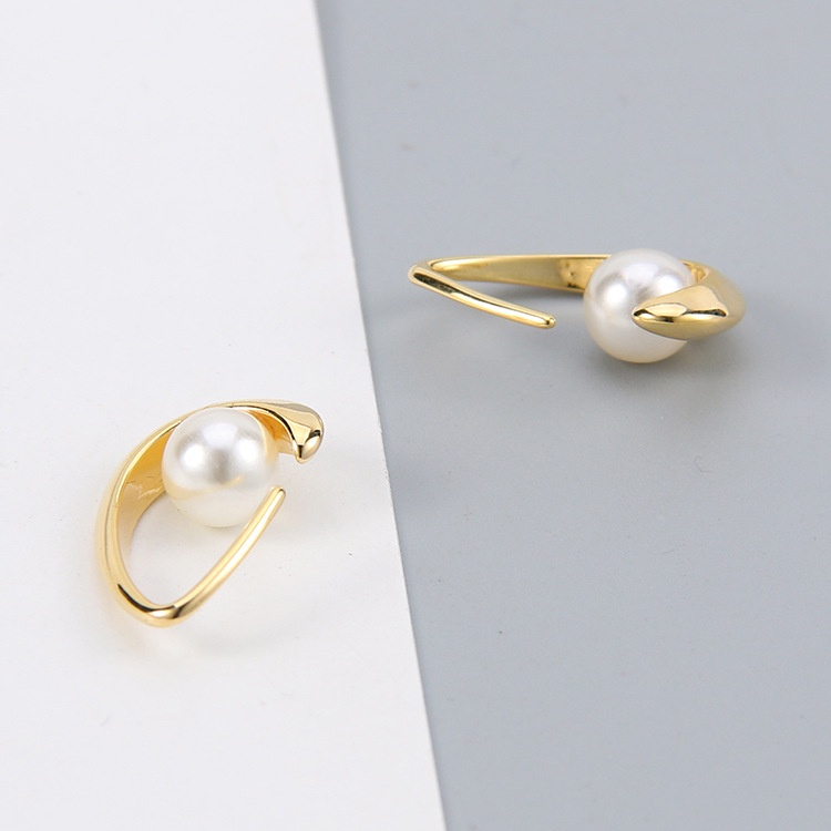 [CTJ2510] Phụ kiện trang sức (DIY) - Cặp (2) bông tai bạc trống hạt kiểu móc thuyền buồm