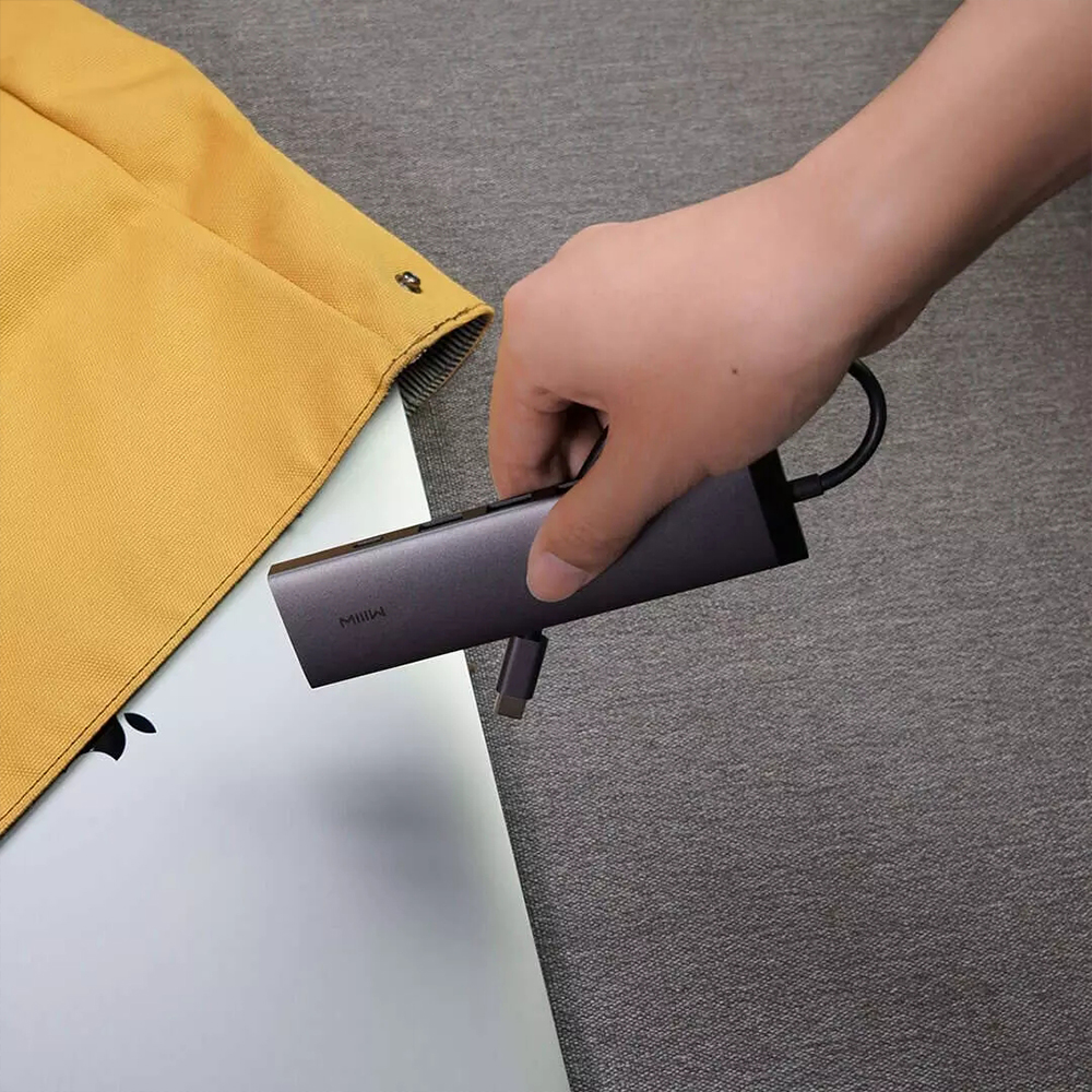 Bộ Chia Cổng Usb-C Hub 7 Trong 1 3 Cổng Usb 3.0 Hỗ Trợ Đọc Thẻ Nhớ Sd 4k | BigBuy360 - bigbuy360.vn