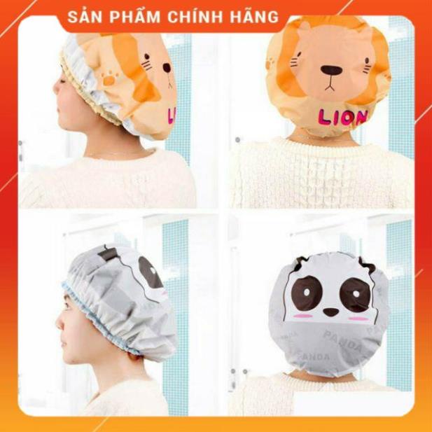 Mũ Trùm Tóc, Ủ Tóc Hình Thú Xinh Xắn Tái Sử Dụng Nhiều Lần