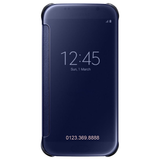 Ốp lưng Clear Sview Cover dùng cho Samsung S6 (Xanh dương) | BigBuy360 - bigbuy360.vn
