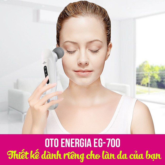 Máy massage mặt chống lão hóa nóng lạnh OTO Energia EG-700 màu bạc
