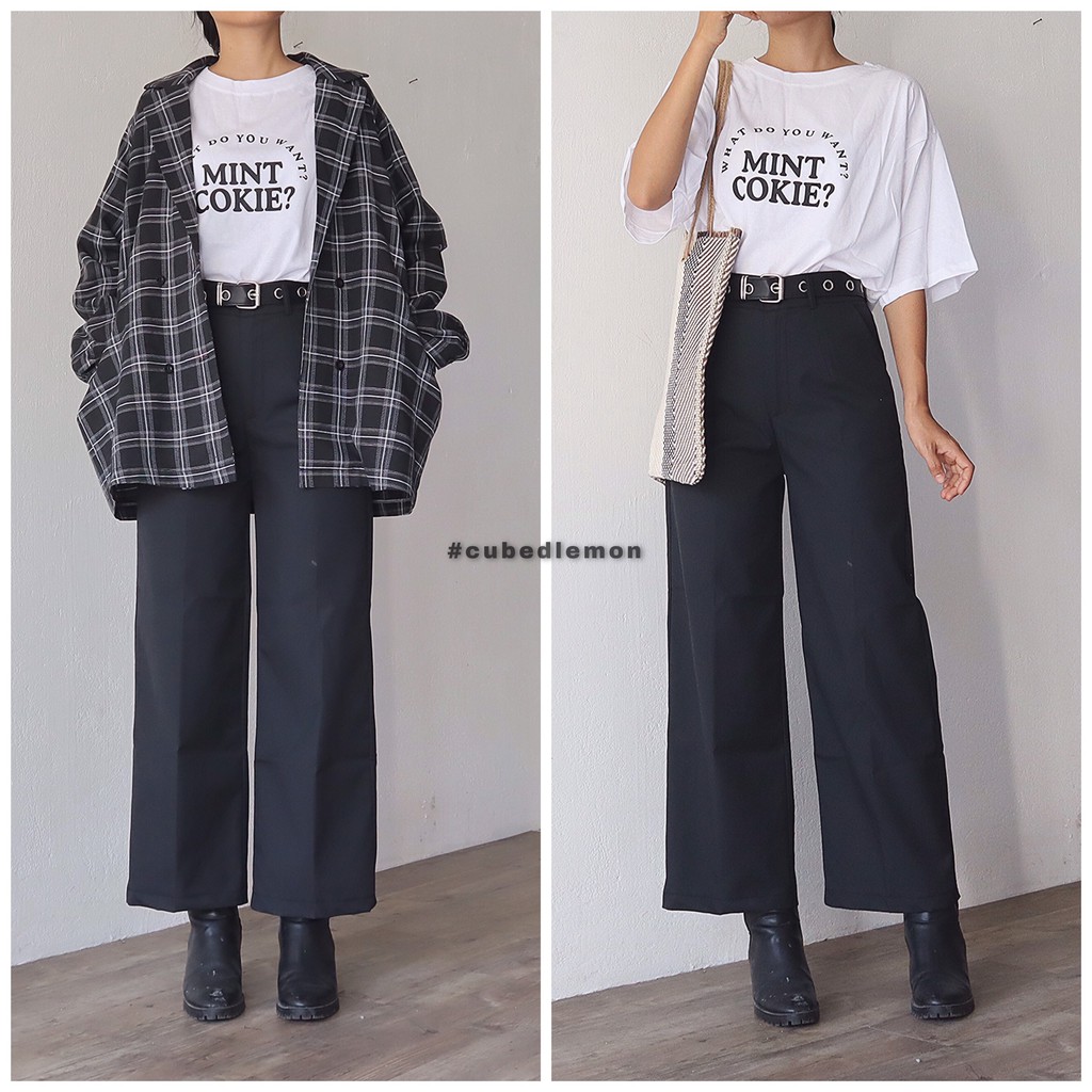 [ Qùa Tặng Dây Buộc Tóc Bạn Nhé] Quần cullotes ống suông dài. HÌNH THẬT ĐỘC QUYỀN kèm video | 🌼 | BigBuy360 - bigbuy360.vn