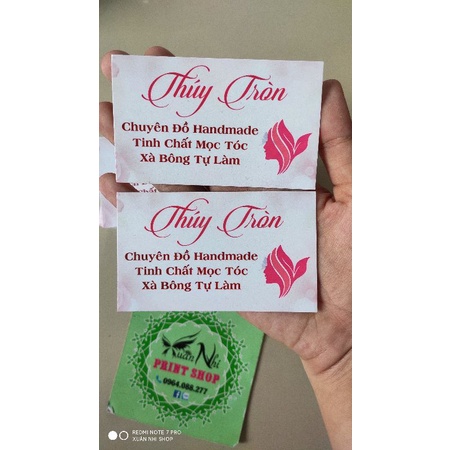 Danh thiếp (name card) 1 mặt in theo yêu cầu