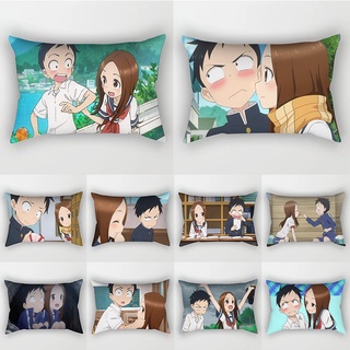 Vỏ Gối 30x50cm In Họa Tiết Hoạt Hình Takagi-San "Takagi Phong Cách Phương Tây Độc Đáo