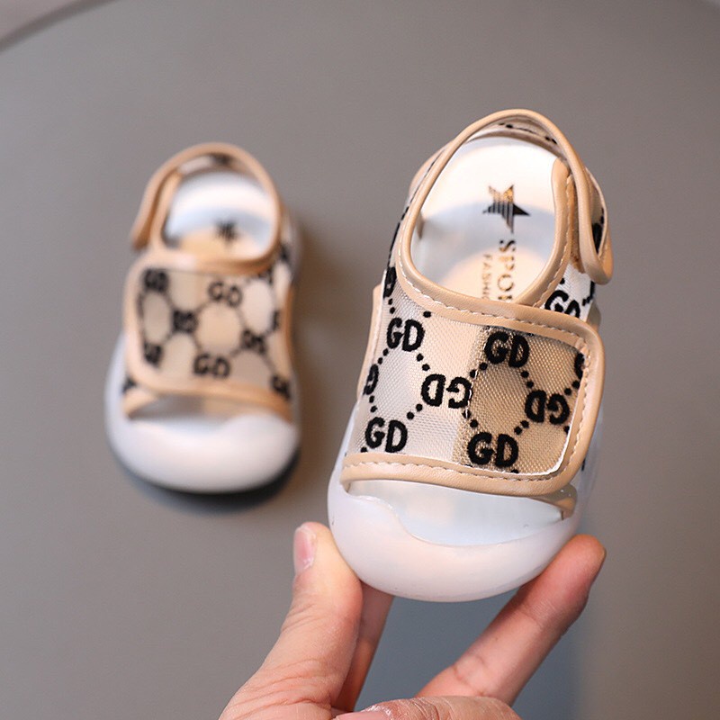 SANDAL chống vấp, quai lưới dán cho bé trai bé gái từ 0 đến 4 tuổi. GD