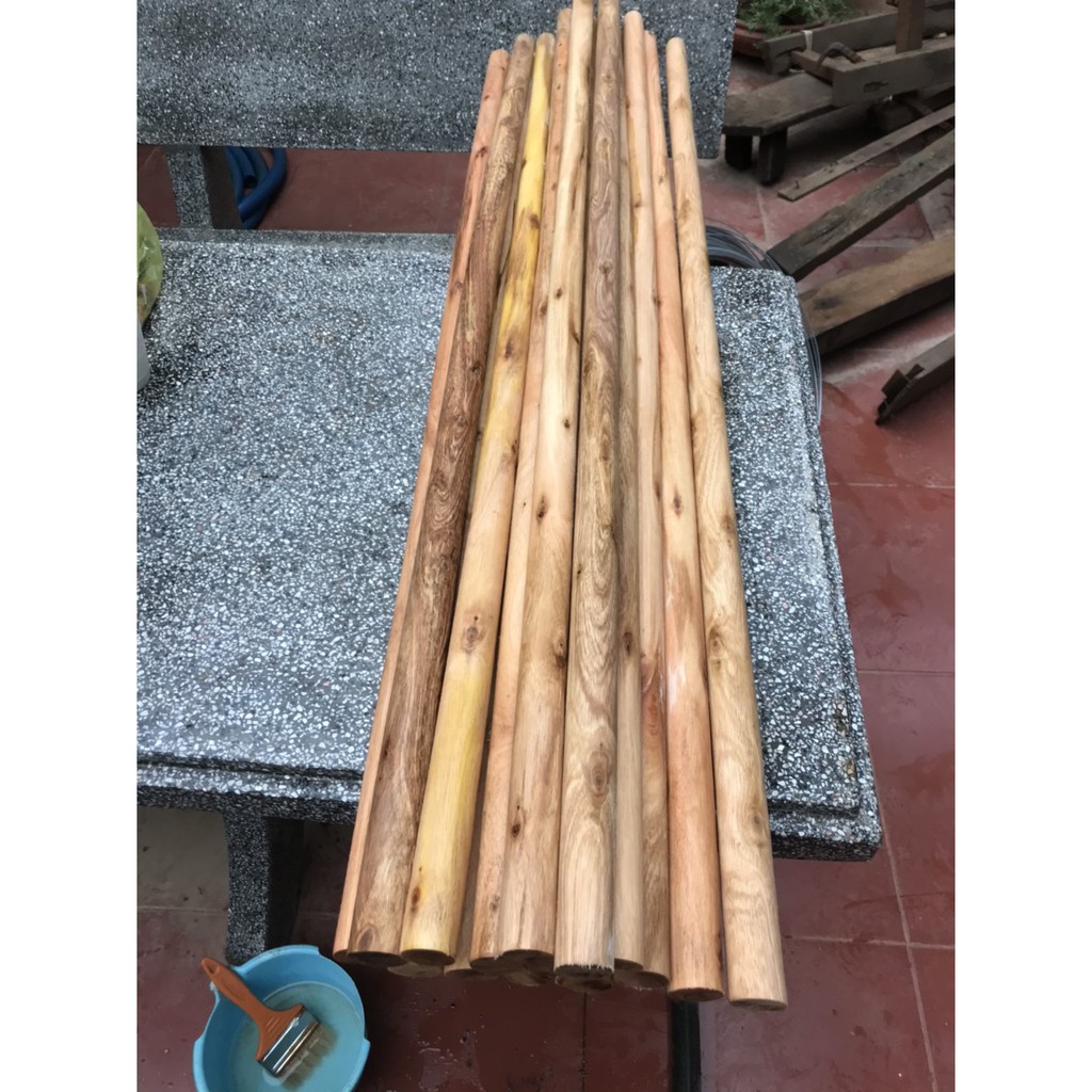 ComBo 6 Thanh gỗ tròn Fi 24cm dài 120cm [Freeship Xtra] mãi nhẵn ( phụ kiện Decor) | BigBuy360 - bigbuy360.vn
