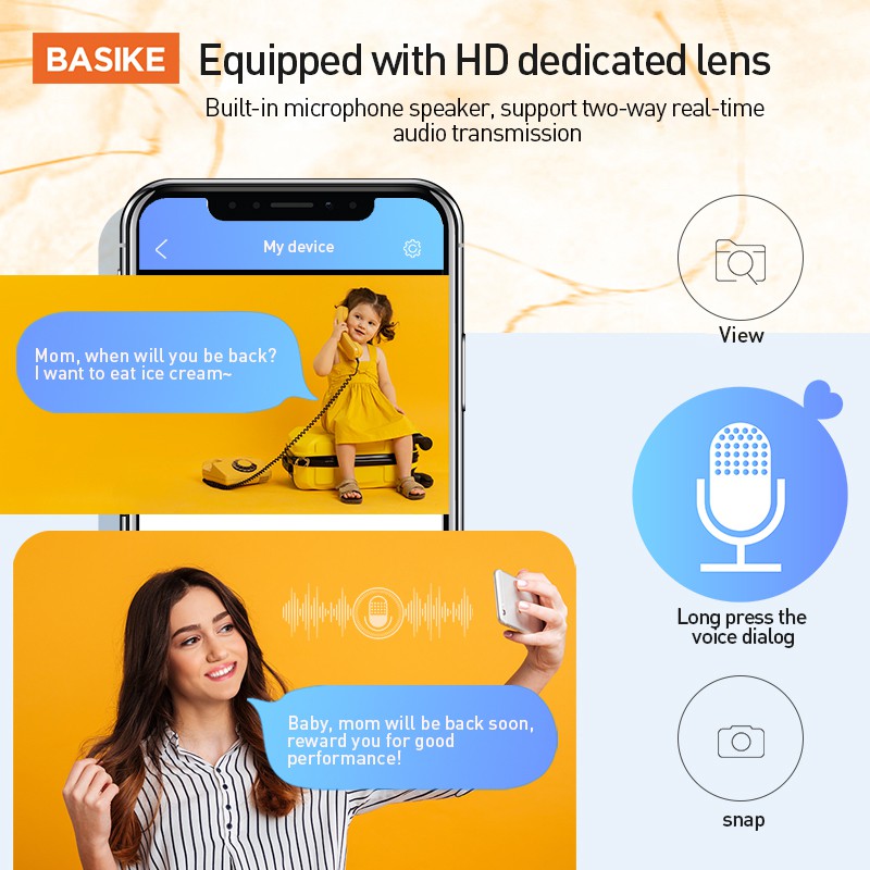 Camera Basike Chuyển Động Hồng Ngoại 2 Mét 1080p Hd