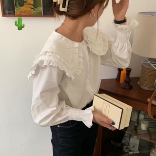 ÁO SƠ MI CỔ BÈO TIỂU THƯ