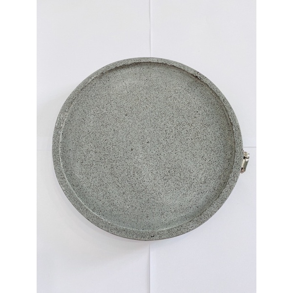 Đá nướng núi lửa tròn lõm đường kính 25cm dày 3cm