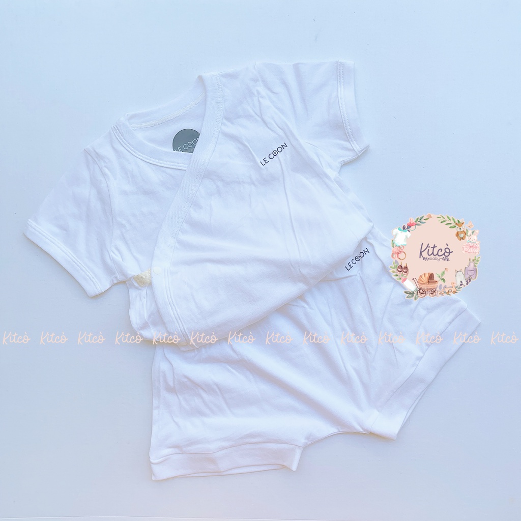 LE COON Bộ cúc bấm viền cộc tay