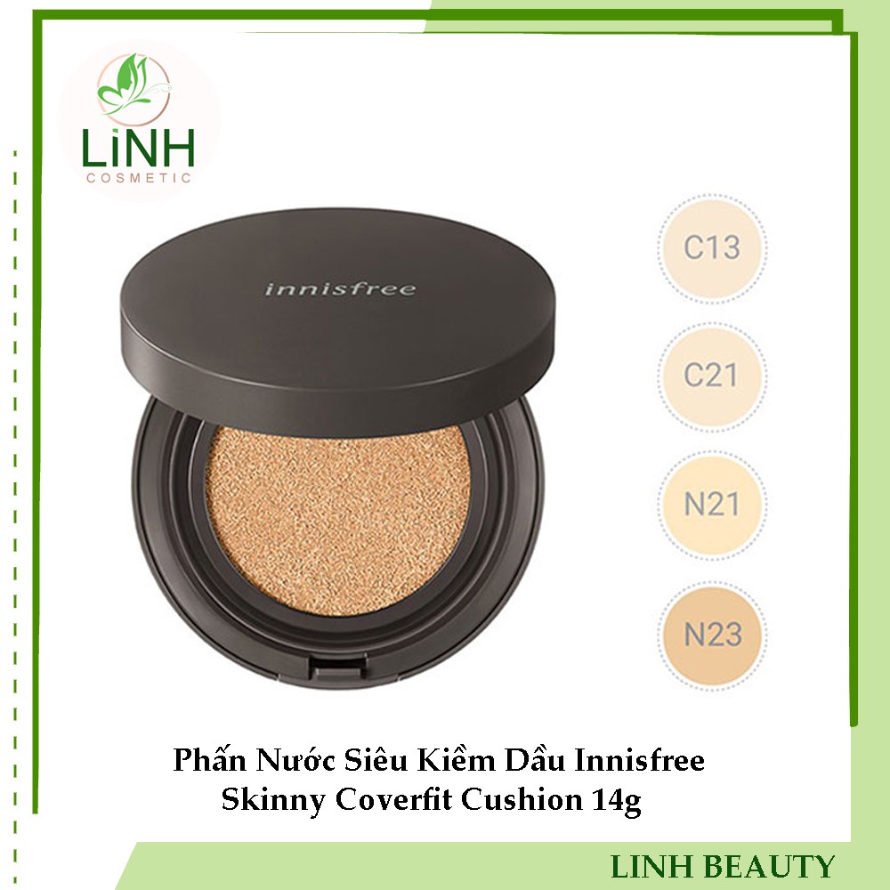 Phấn Nước Siêu Kiềm Dầu Innisfree Skinny Coverfit Cushion 14g | BigBuy360 - bigbuy360.vn