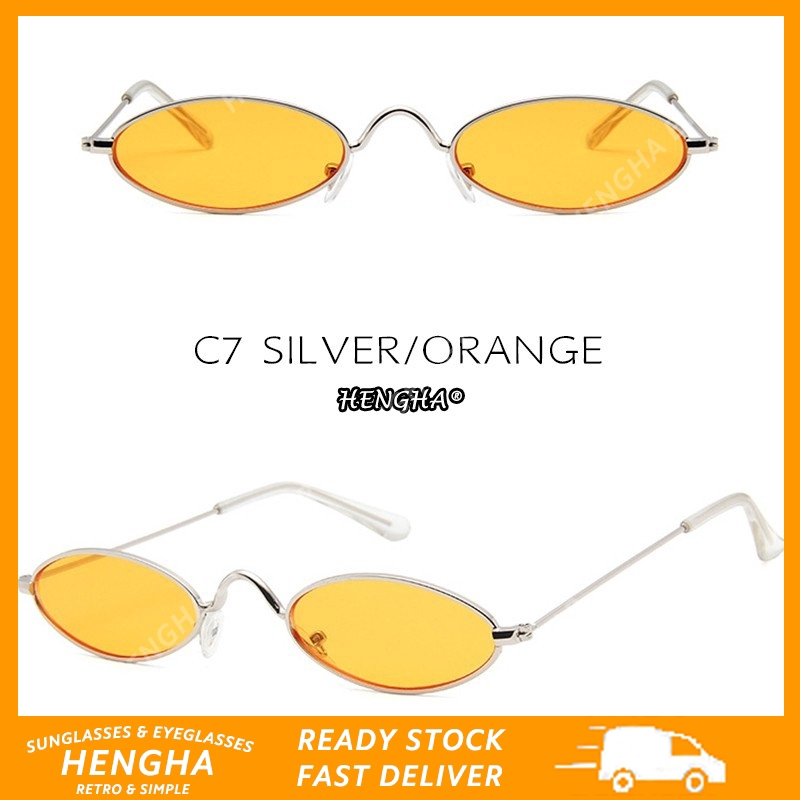 🆕Hengha🆕Kính Mát Gọng Kim Loại Phong Cách Retro Hàn Quốc