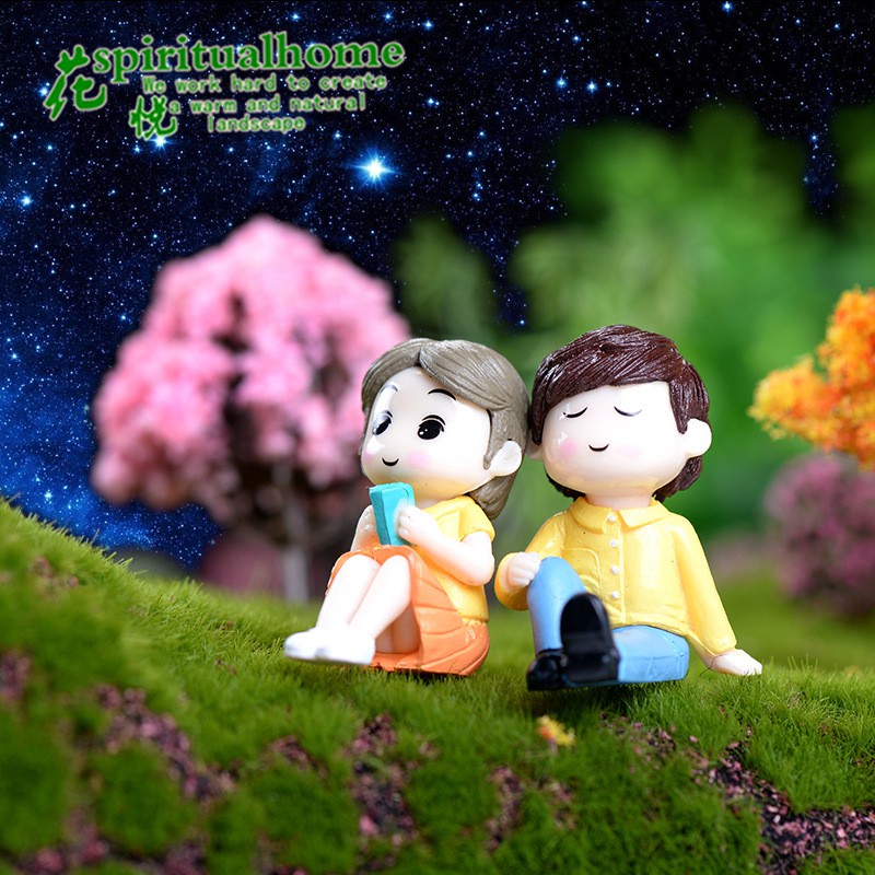 Bộ đôi nam nữ cho trang trí nhà búp bê Minidoll