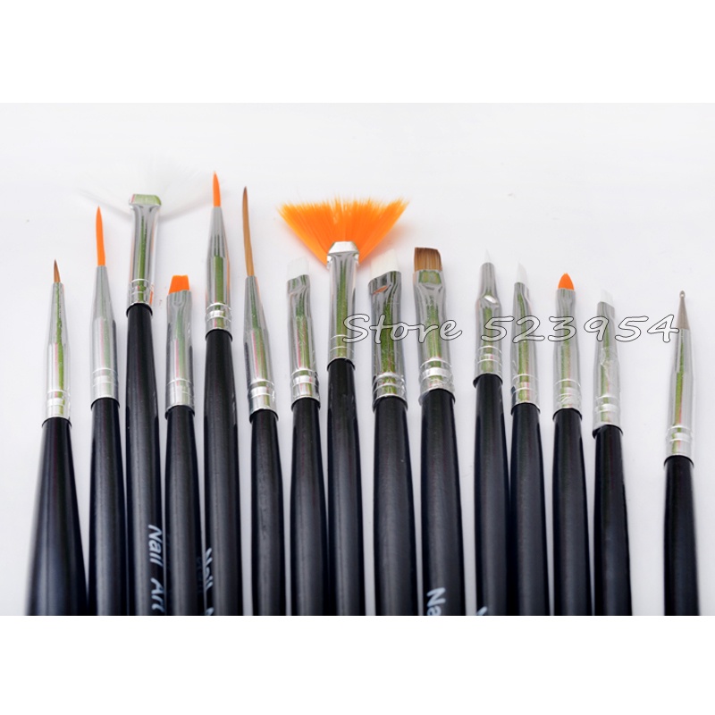 Set 15 cọ vẽ móng Misscheering trang trí chuyên nghiệp