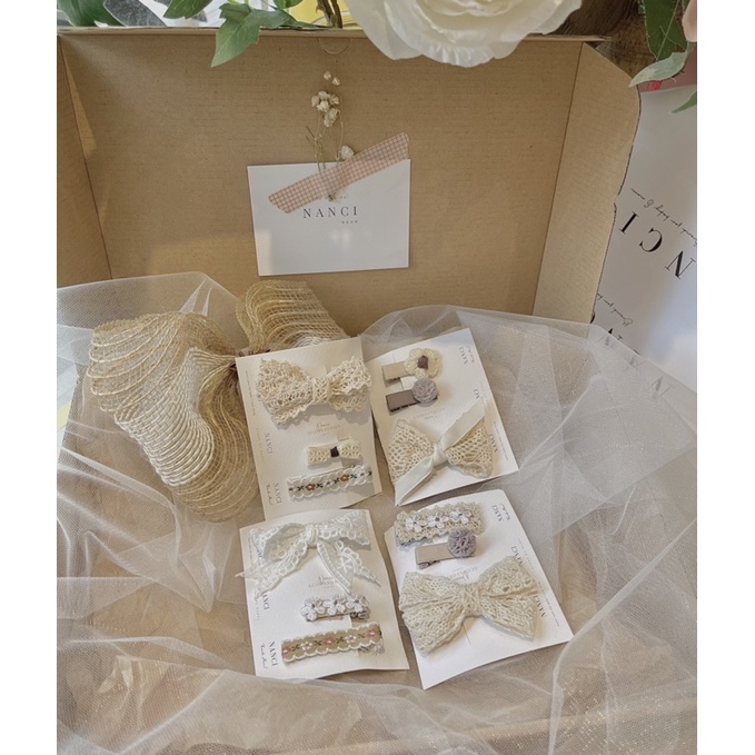 Set kẹp  handmade phong cách hàn quốc Nanci Room