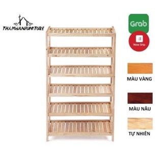[GIAO HÀNG HỎA TỐC]Kệ dép gỗ 6 tầng các loại